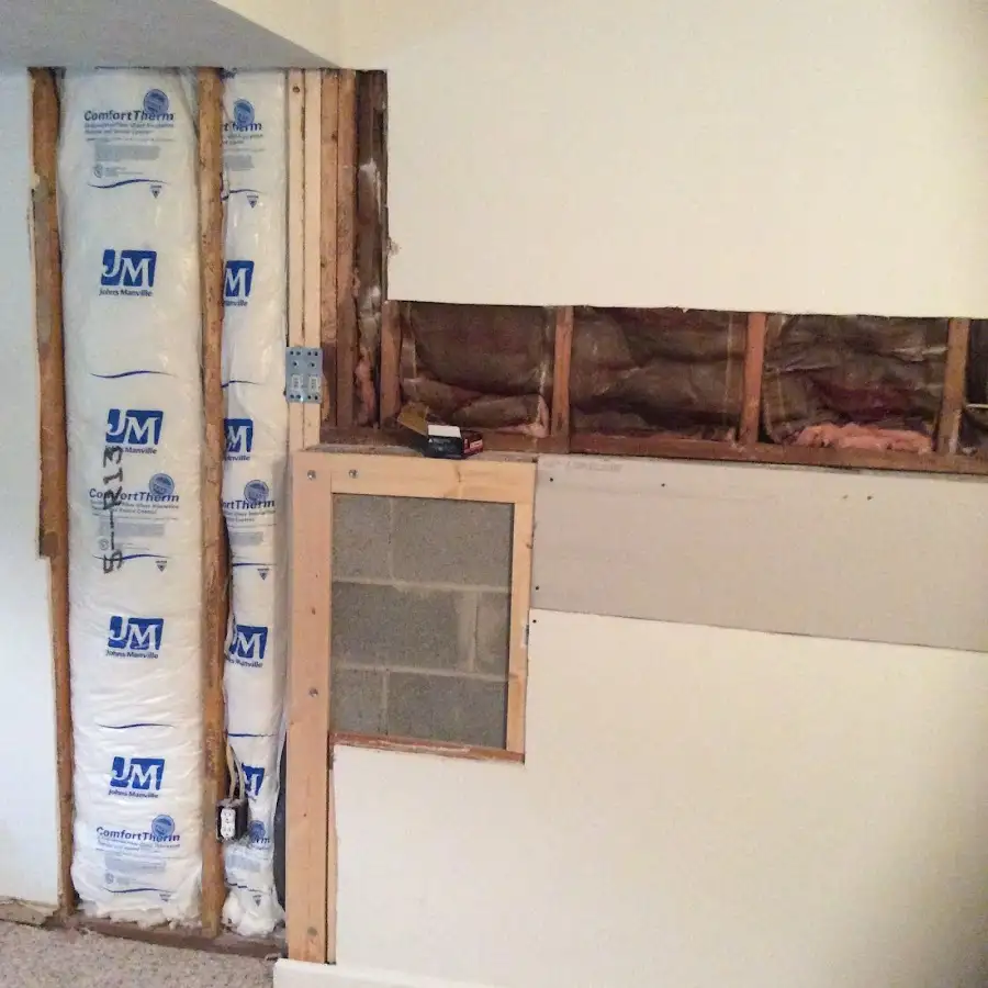 Wall insulation replacement during Contents Cleaning & Restoration in Wonder Lake